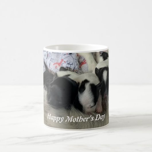 Happy Mother Day Zoey and Babies Kaffeetasse (Mittel)
