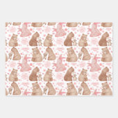 Happy Mother’s Day Cute Bear & Bunny Geschenkpapier Set (Vorderseite 3)