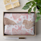 Happy Mother’s Day Cute Bear & Bunny Seidenpapier (Geschenk)