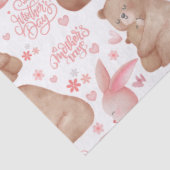 Happy Mother’s Day Cute Bear & Bunny Seidenpapier (Ausschnitt)