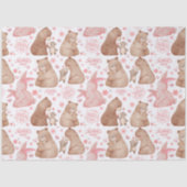 Happy Mother’s Day Cute Bear & Bunny Seidenpapier (Vorderseite)
