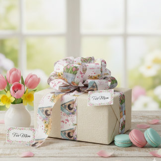 Happy Mother’s Day Floral Spring Garden Satinband