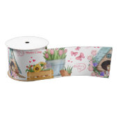Happy Mother’s Day Floral Spring Garden Satinband (Spule)