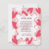 Happy Mother’s Day Pink & Red Photo   (Rückseite)