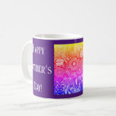 Happy Mother;s Tag Retro-Blume Kaffeetasse (Vorderseite Links)