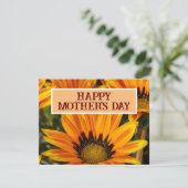 HAPPY MOTHERDAY SUNFLOWER MAMA BLUME EINLADUNG (Stehend Vorderseite)