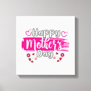 Happy Mother's Day 2025 Tshirt for Women Mama Gran Leinwanddruck