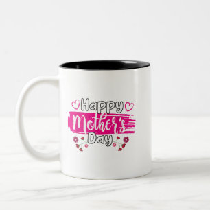 Happy Mother's Day 2025 Tshirt for Women Mama Gran Zweifarbige Tasse