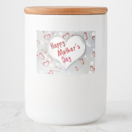 Happy Mother's Day 3D Paper Heart Lebensmitteletikett