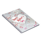 Happy Mother's Day 3D Paper Heart Notizblock (Rechte Seite)