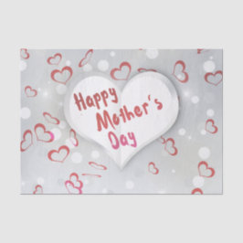 Happy Mother's Day 3D Paper Heart Seidenpapier