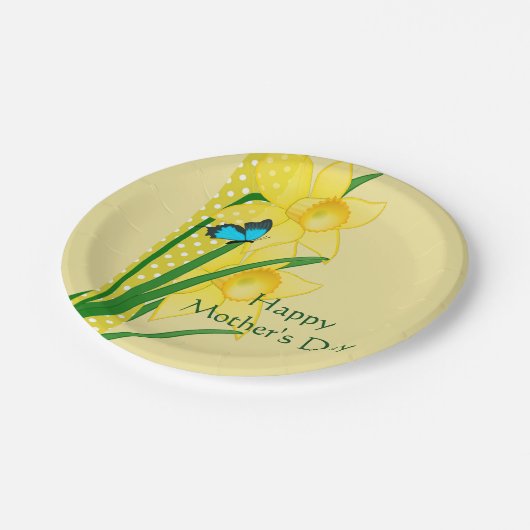 Happy Mother's Day 7 Inch Paper Plate Pappteller (Schrägansicht)