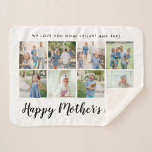 Happy Mother's Day 8 Foto Custom White Sherpadecke
