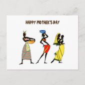 Happy Mother's Day African Art Postkarte (Vorderseite)