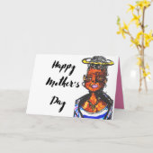 Happy Mother's Day Angel Karte (Gelbe Blume)