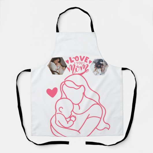 Happy Mother's Day. Apron's gift for your Mommy Schürze (Vorderseite)