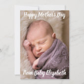 Happy Mother's Day Baby Ankündigung (Vorderseite)