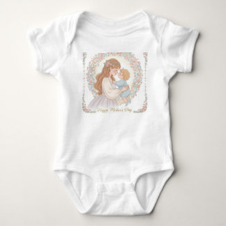 Happy Mother's Day Baby Bodysuit - Zender Liebe De Strampler
