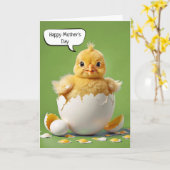 Happy Mother's Day Baby Chick Karte (Gelbe Blume)