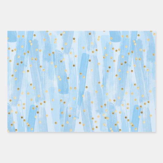 Happy Mother's day baby pink & blue Set von 3 Geschenkpapier Set (Vorderseite 2)