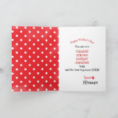 Happy Mother's Day Badass & Chocolate Labrador Hun Karte (Innenseite)