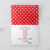 Happy Mother's Day Badass von German Shepherd Dog Karte (Innenseite)