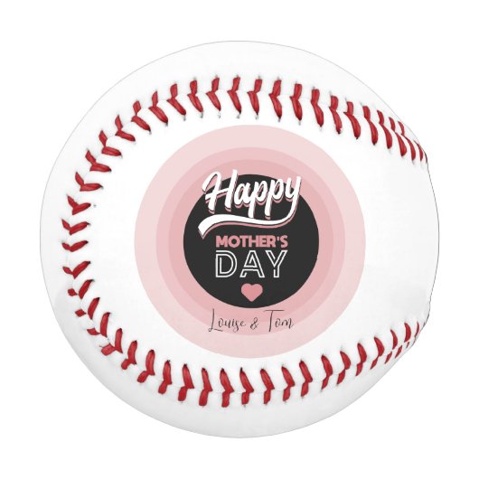 Happy Mother's Day Baseball (Vorderseite Links)
