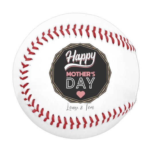 Happy Mother's Day Baseball (Vorderseite Links)