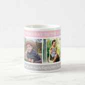 Happy Mother's Day Best Nanny 4 Photo Collage Kaffeetasse (Mittel)