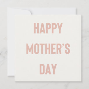 Happy Mother's Day Bison Schriftart Card Dankeskarte