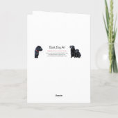 Happy Mother's Day Black Labrador - Niedlicher Wel Dankeskarte (Rückseite)