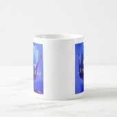 Happy Mother's Day Blue Rose IV Verwandlungstasse (Mittel)