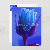 Happy Mother's Day Blue Rose Postkarte (Vorne/Hinten)