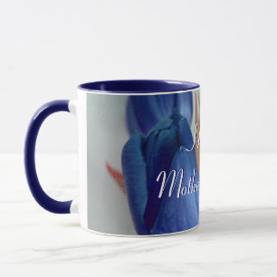 Happy Mother's Day Blue Tulips Tasse