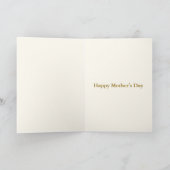 Happy Mother's Day Blue Yellow Ombre Chic Hübsch Karte (Innenseite)