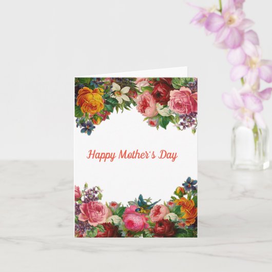 Happy Mother's Day Blume Bouquet Karte (Orchidee)