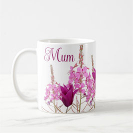 Happy Mother's Day boho pink Blume Geschenk für Ma Kaffeetasse