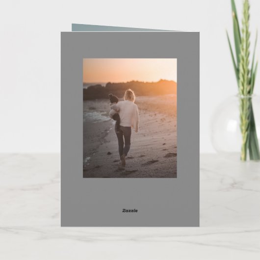 Happy Mother's Day Bold Brush Script Modern Photo Karte (Rückseite)