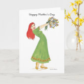 Happy Mother's Day Bouquet of Blume Card Karte (Gelbe Blume)