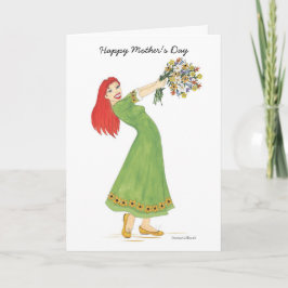Happy Mother's Day Bouquet of Blume Card Karte