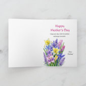 Happy Mother's Day Bouquet von Frühlingsblumen Karte (Innenseite)