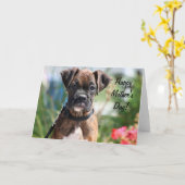 Happy Mother's day boxer greeting card Karte (Gelbe Blume)