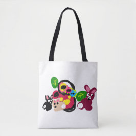 Happy mothers day bunnies and rabbit  tasche