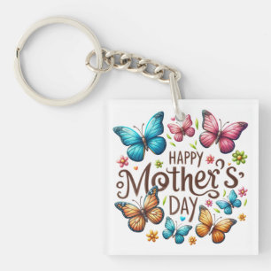 Happy Mother's Day Butterflies Clipart-61718 Schlüsselanhänger