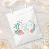 Happy mother's day calligraphy text flowers geschenktütchen (Ausgeschnitten)