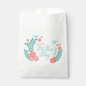 Happy mother's day calligraphy text flowers geschenktütchen (Vorderseite)