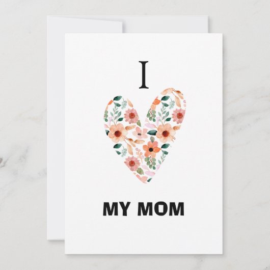 Happy mothers day card (Rückseite)
