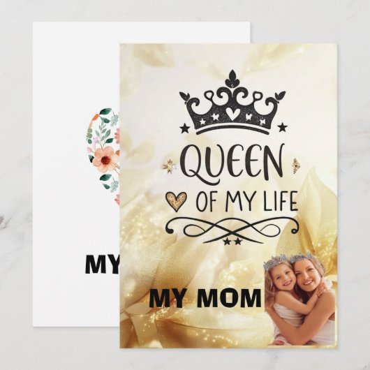 Happy mothers day card (Vorne/Hinten)