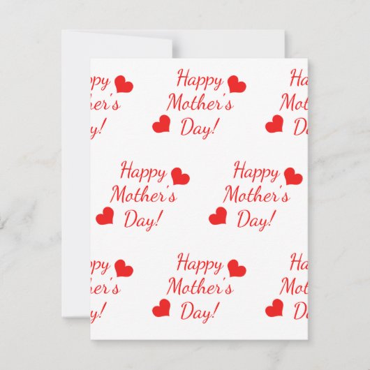 Happy Mother's Day Card (Vorderseite)