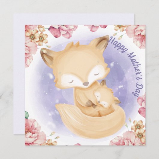 Happy Mother's Day Card Feiertagskarte (Vorne/Hinten)
